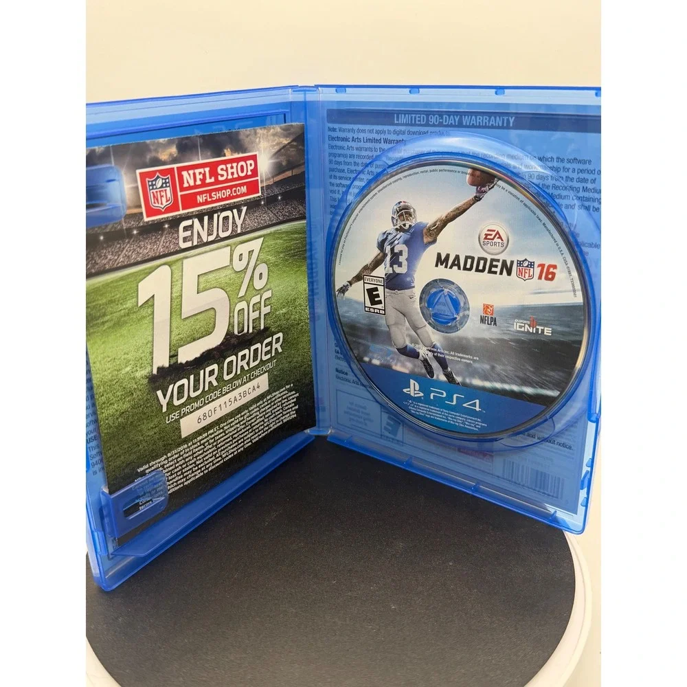 Madden NFL 16 Sony PlayStation 4‎ PS4 EA Sports Football Game Disc & Case